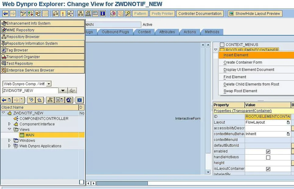 SAP Interactive Form Container