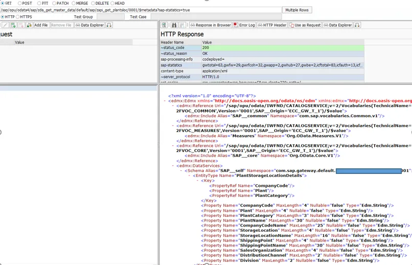 SAP OData V4 Metadaten Ansicht