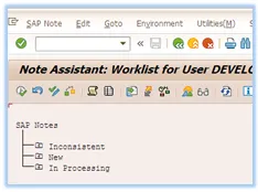 SAP Transaktion SNOTE