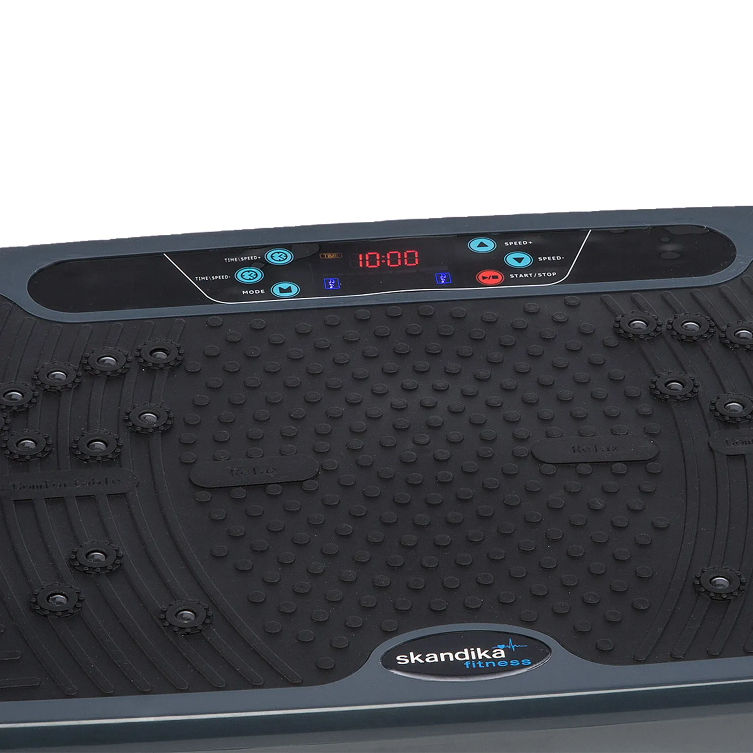 Schema der 3D-Vibrationsmuster einer Vibrationsplatte, die lineare und oszillierende Bewegungen kombiniert