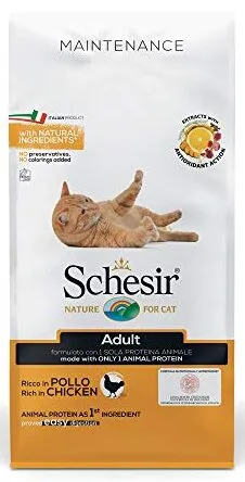 Schesir Adult Chicken, Trockenfutter für Katzen