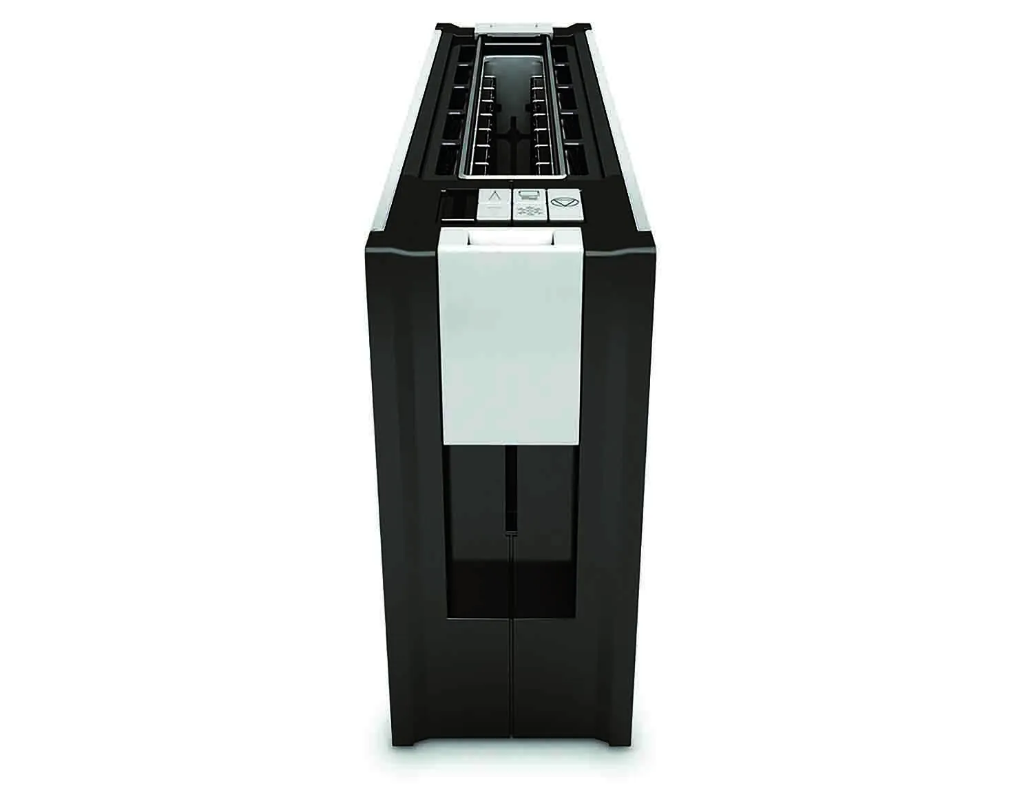 Schlanker ritter toaster volcano 5 in Weiß auf moderner Küchenarbeitsplatte