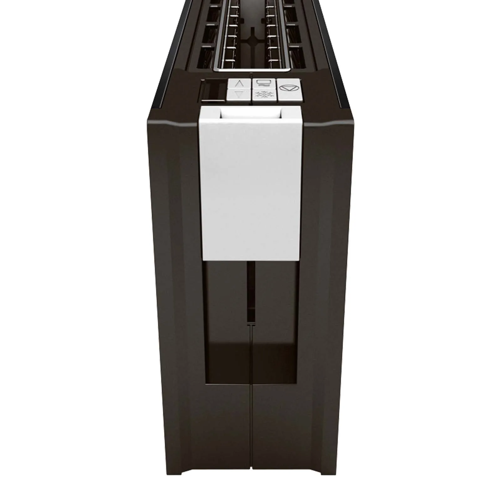 Schlanker ritter toaster volcano 5 schwarz in einer modernen Küche