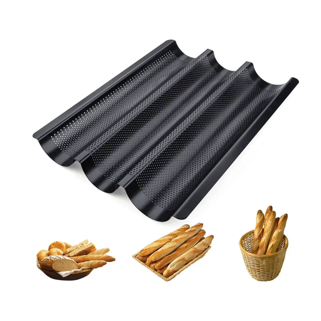 Schnelle Brötchen Baguetteblech