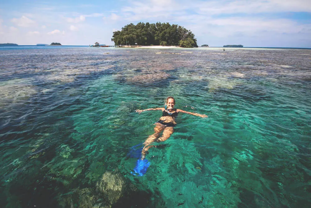 Schnorchel Ausflug Boot Thousand Islands Indonesien