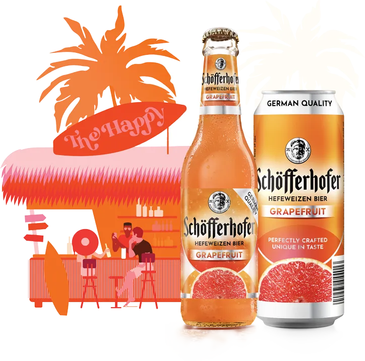 Schöfferhofer Grapefruit, ein beliebtes Biermischgetränk