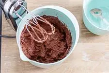 Schokomuffin-Teig in der Rührschüssel
