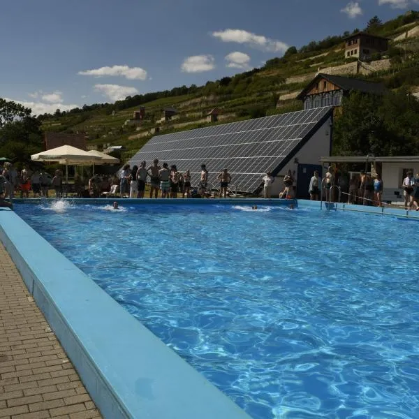 Schwimmen als letzte Disziplin der Jahnmehrkämpfe in Freyburg