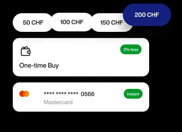 Screenshot der Relai App mit Auto-Invest-Funktion für regelmäßigen Bitcoin Kauf.