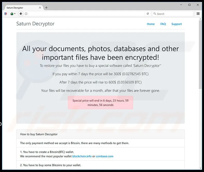 Screenshot der Saturn-Website (Homepage)