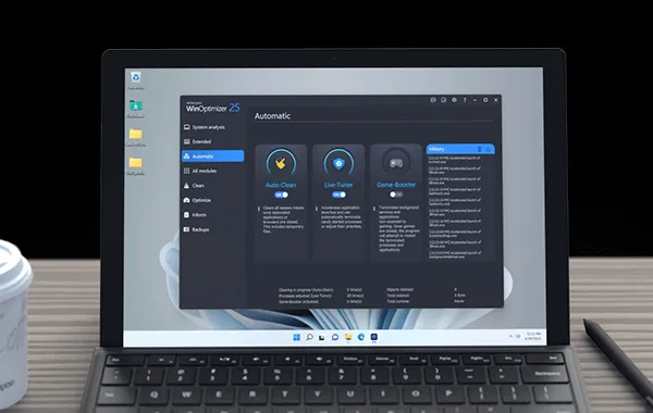 Screenshot WinOptimizer 25 Devices