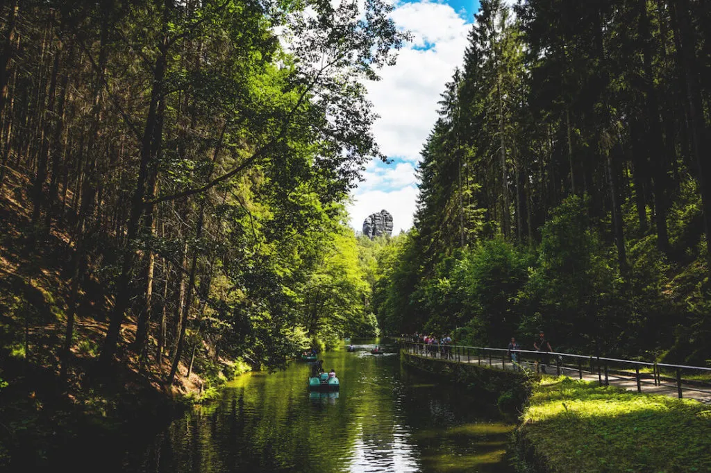 Sehenswürdigkeiten in der Sächsischen Schweiz Amselsee Bootsfahrt