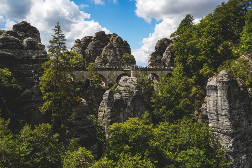 Sehenswürdigkeiten in der Sächsischen Schweiz Bastei Basteibrücke