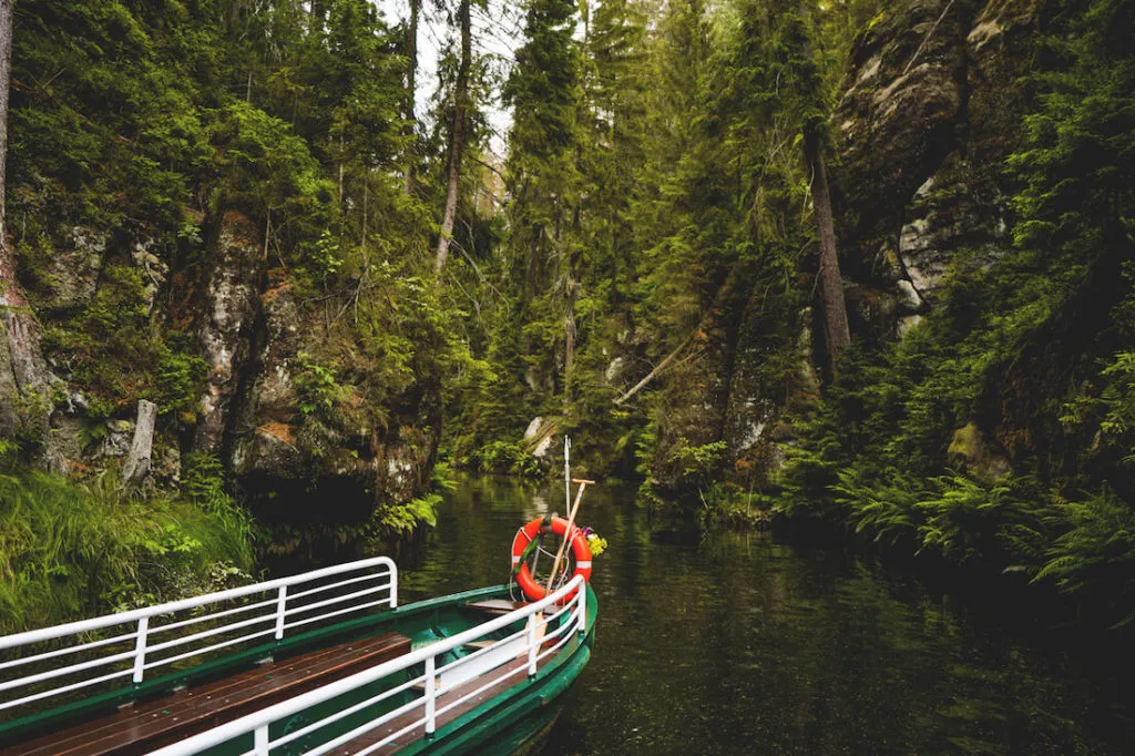 Sehenswürdigkeiten in der Sächsischen Schweiz Obere Schleuse Kahnfahrt