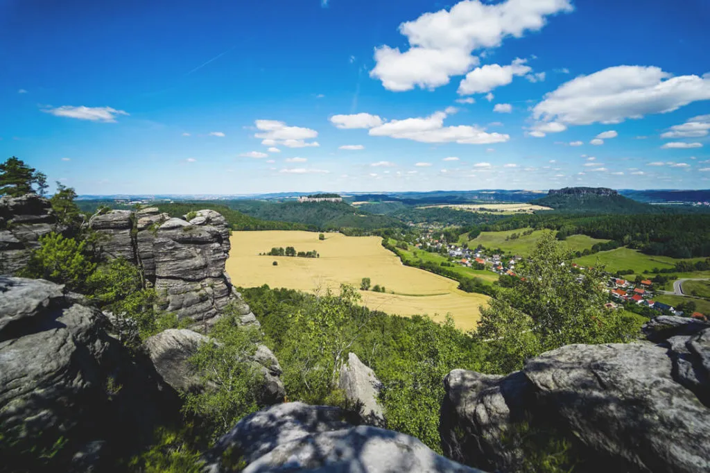 Sehenswürdigkeiten in der Sächsischen Schweiz Pfaffenstein Aussicht