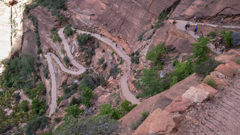 Serpentinen auf dem Trail.