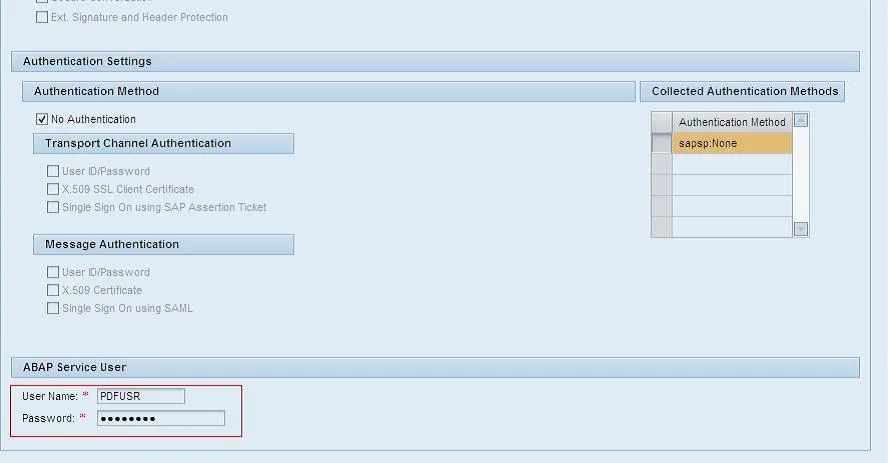 Service Benutzer zuweisen