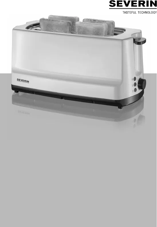 Severin AT 2234 Toaster mit Krümelschublade