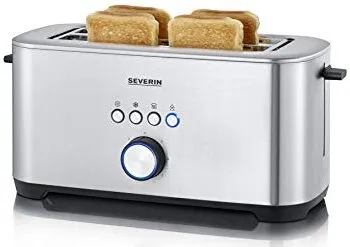 Severin AT 2512 Toaster mit hohem Krümelschubladenrand