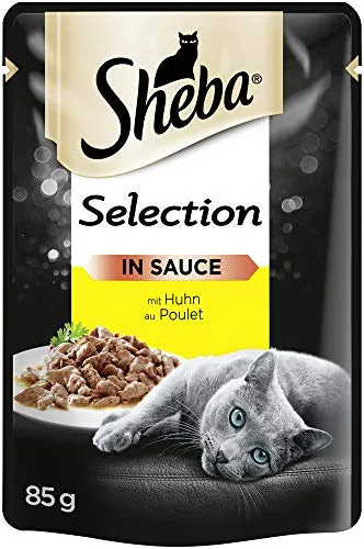 Sheba Selection in Sauce mit Huhn Nassfutter für Katzen