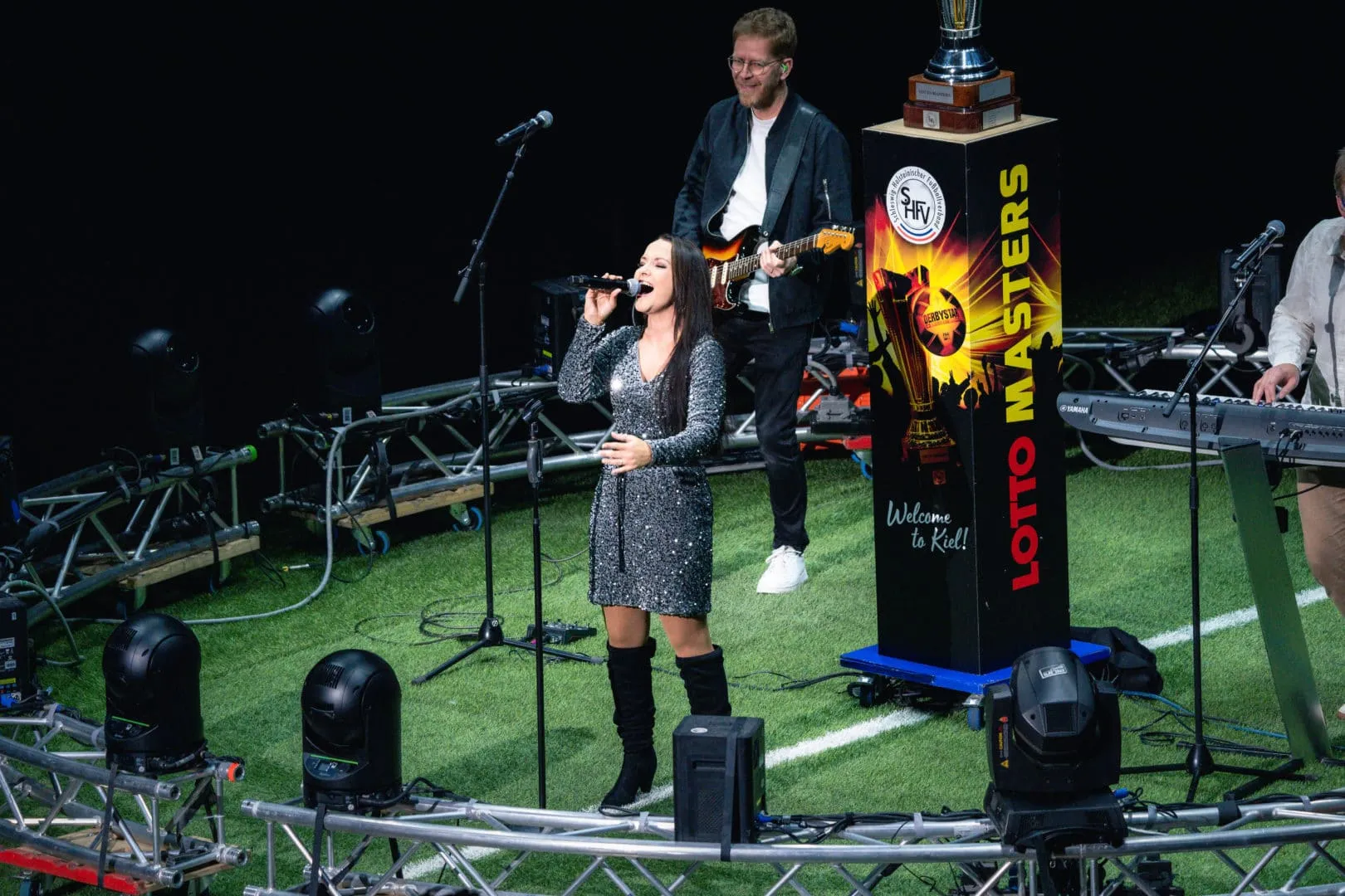 SHFV-Präsident Uwe Döring eröffnet das Turnier feierlich in der Wunderino Arena