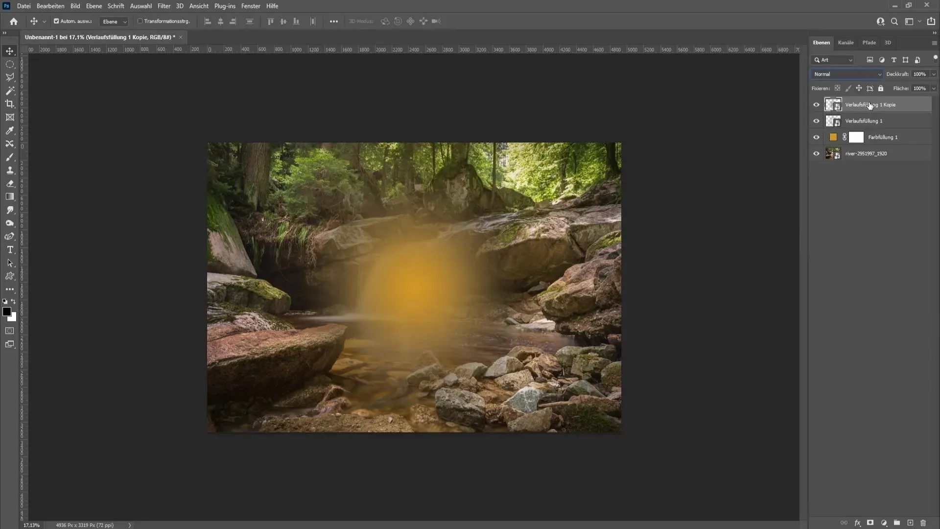 Smartobjekte Mischmodus Ineinander kopieren für verbesserte Farbmischung