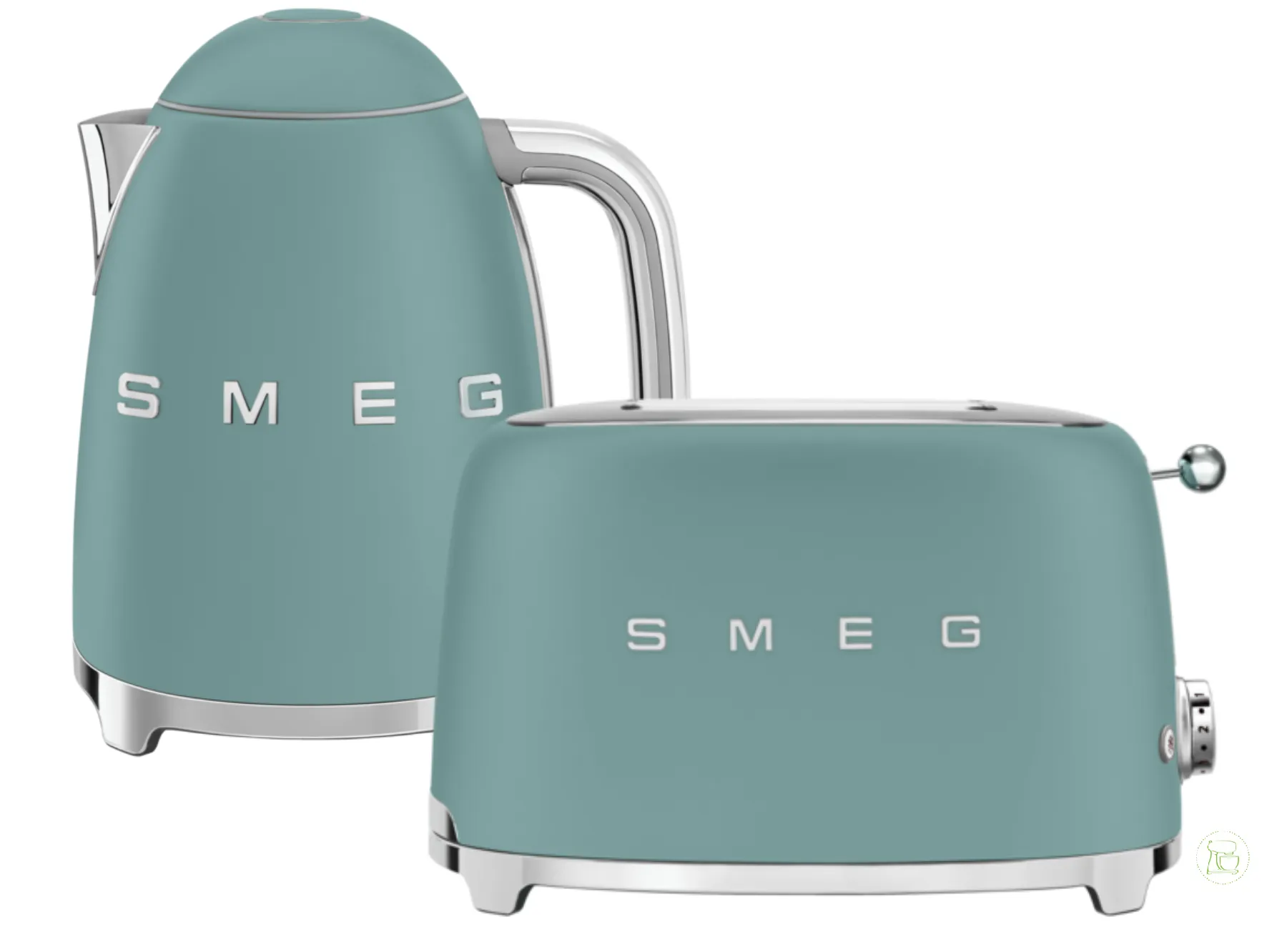 Smeg Frühstücksset Wasserkocher und Toaster
