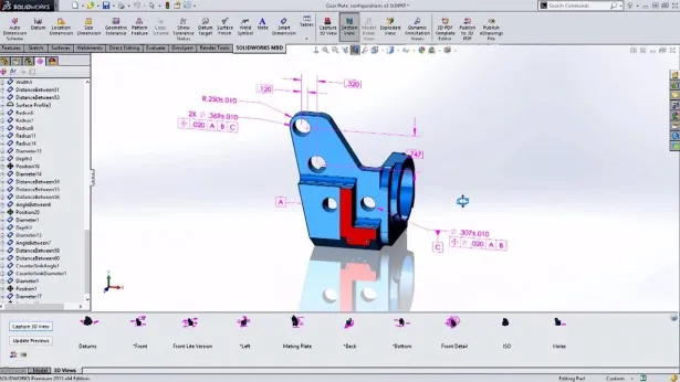 SOLIDWORKS MBD 3D PDF Beispiel