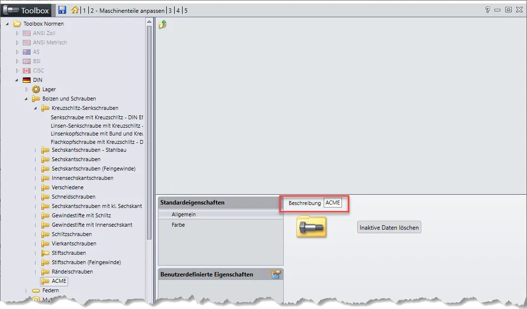 SOLIDWORKS Modell als Normteil hinzufügen