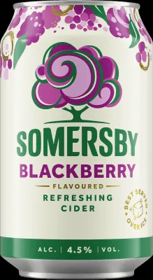 Somersby Blackberry Cider in einer Flasche