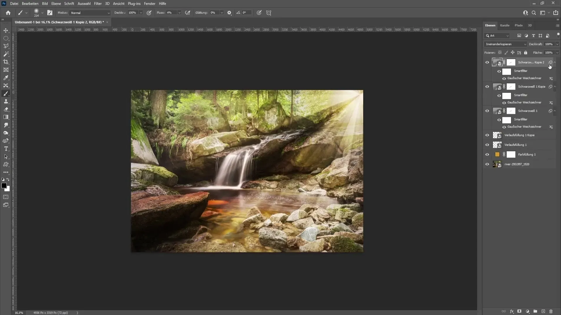 Sonnenstrahlen duplizieren und den Effekt verstärken