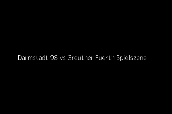 Spielszene zwischen Darmstadt 98 und Greuther Fürth