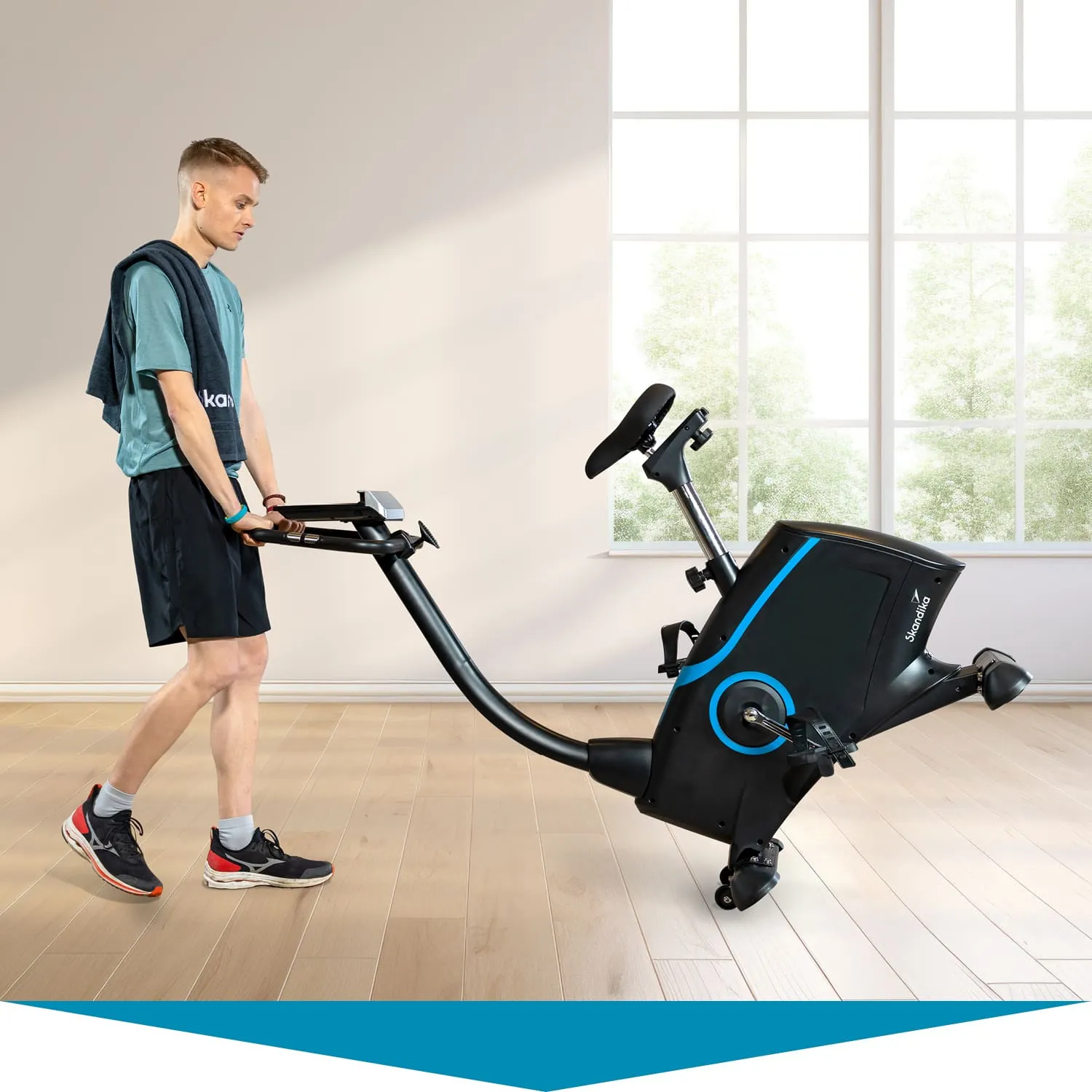 Stabiles und kompaktes Design des Ergometer Fahrrads