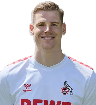 Steffen Tigges, Stürmer des 1. FC Köln, nach seinem Tor