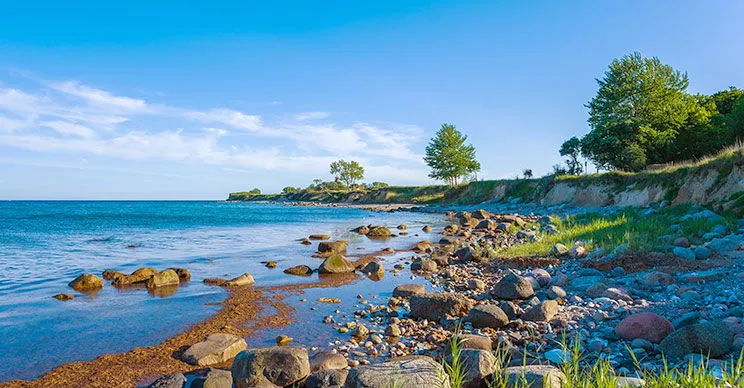 Steilküste bei Staberhuk auf Fehmarn – malerische Landschaft eines Ostsee Ferienortes.