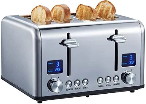 Steinborg 2080 4-Scheiben-Toaster für Familien