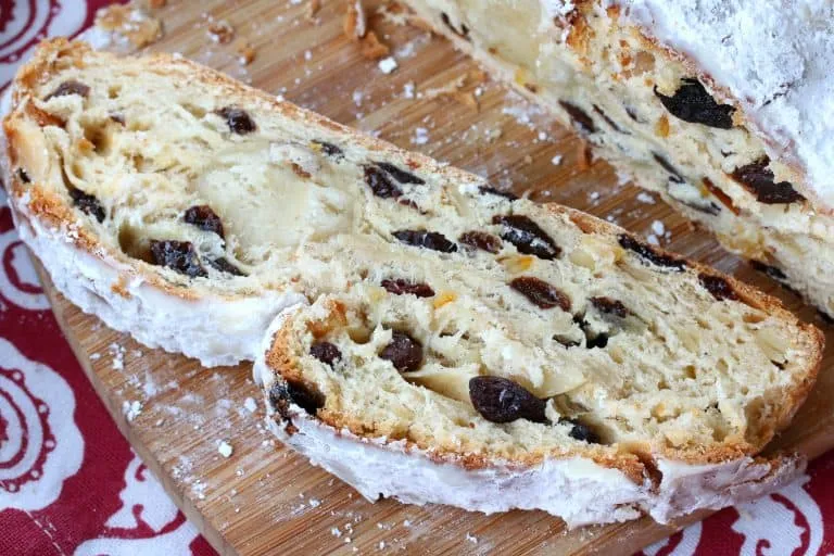 Stollen Rezept bester traditioneller authentischer Dresdner deutscher Marzipan