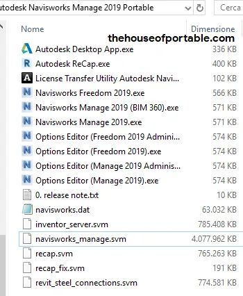Struktur der Navisworks Manage 2019 Portable Version: SVM-Pakete und optionale Module