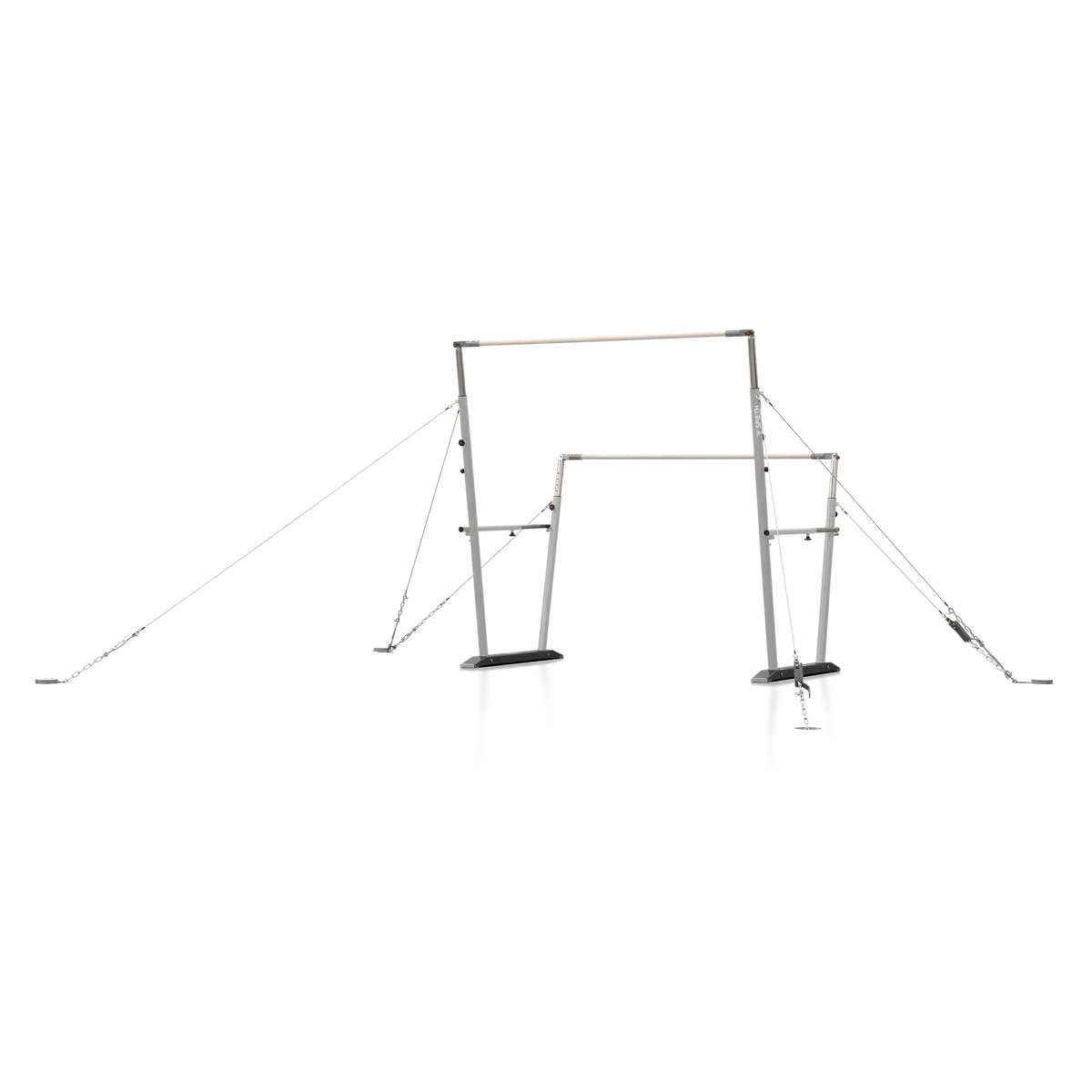 Stufenbarren &quot;Kombi&quot; mit Fiberflex Pro Holmen, als Reck umbaubar