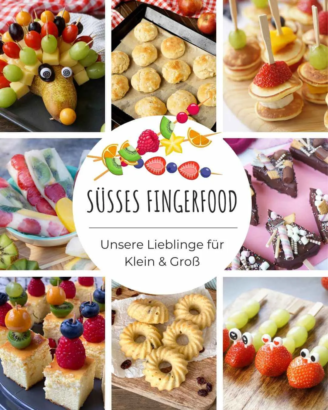 Süßes Fingerfood Buffet für Kindergeburtstage und Feste
