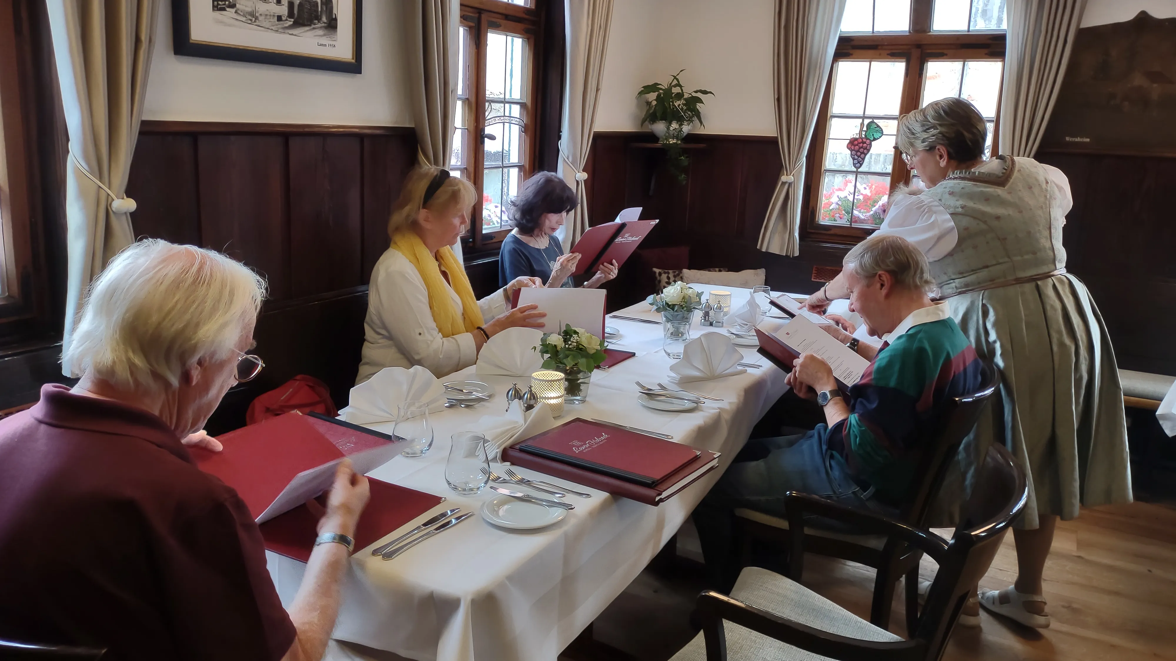 Sylvia Polinski im Restaurant Lamm Hebsack