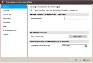 TeamViewer Einstellungen: Konfiguration für eingehende LAN-Verbindungen