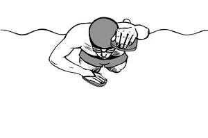 Technik-Übung beim Schwimmen