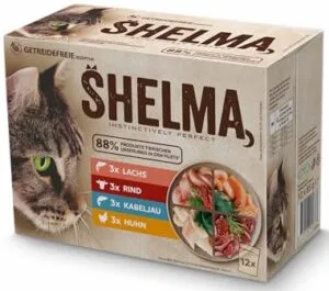 Test Katzenfutter: Shelma Reich an Huhn in Soße