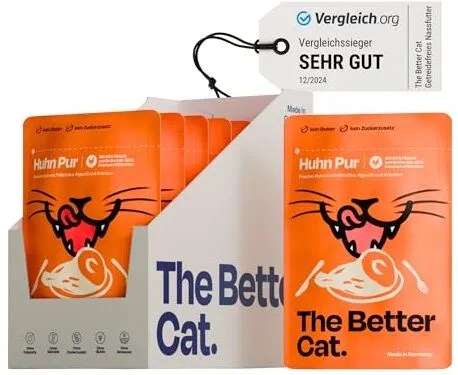 The Better Cat Huhn Pur, Nassfutter für Katzen mit Wert auf Nachhaltigkeit