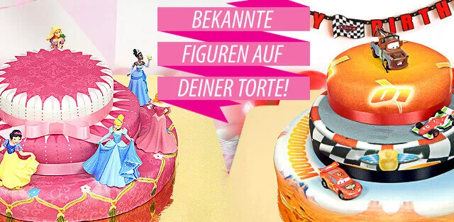 Themen-Geburtstagstorten mit beliebten Comicfiguren