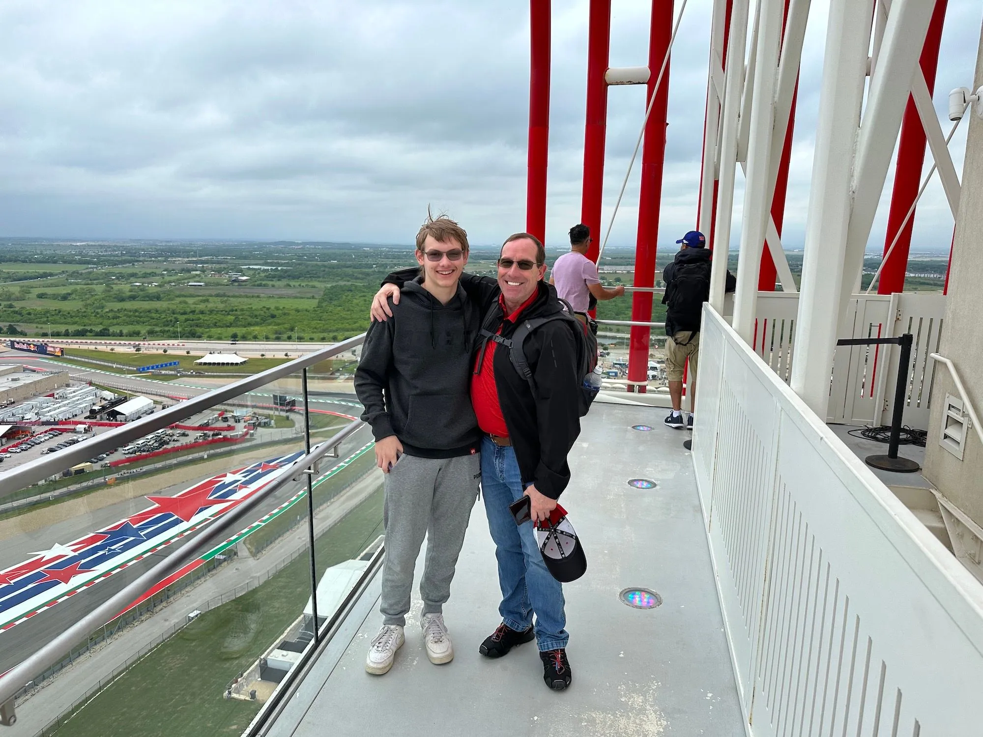 Thom Delzell und Andrew Ferguson beim MotoGP 2023 am Circuit of the Americas (COTA)