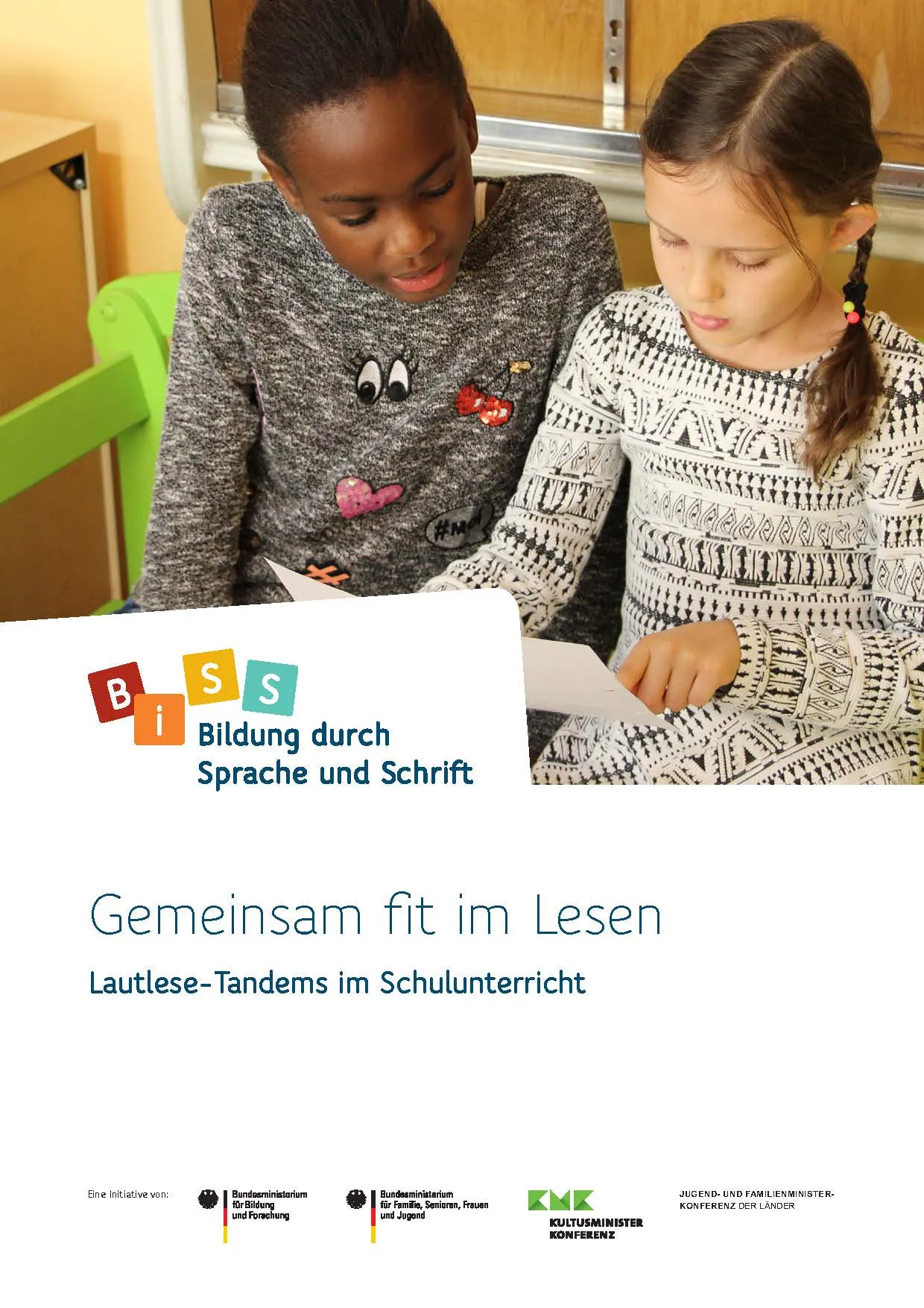 Titelbild der BiSS-Broschüre über Lautlese-Tandems zur Leseförderung