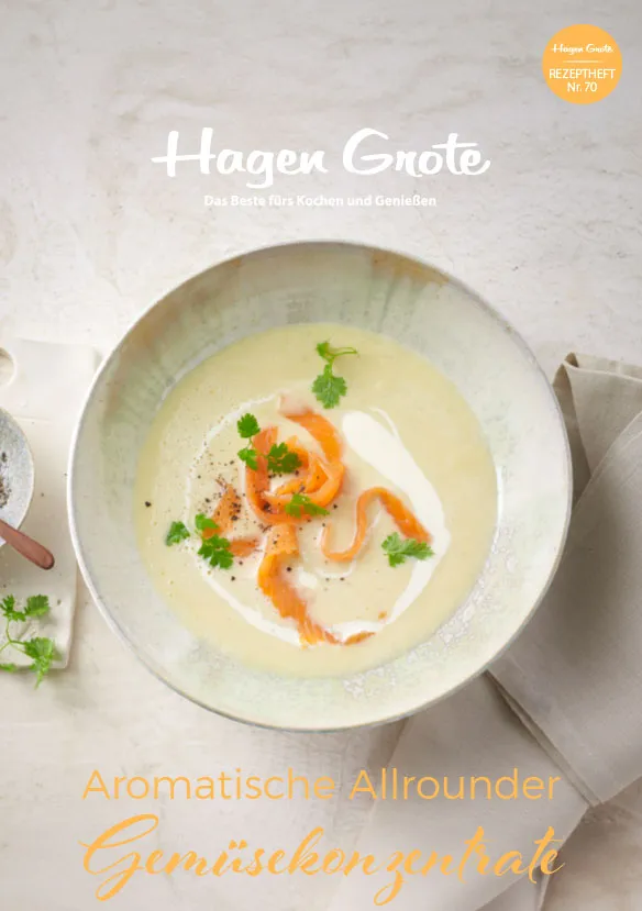 Titelbild des Online-Rezepthefts "Gemüsekonzentrate"
