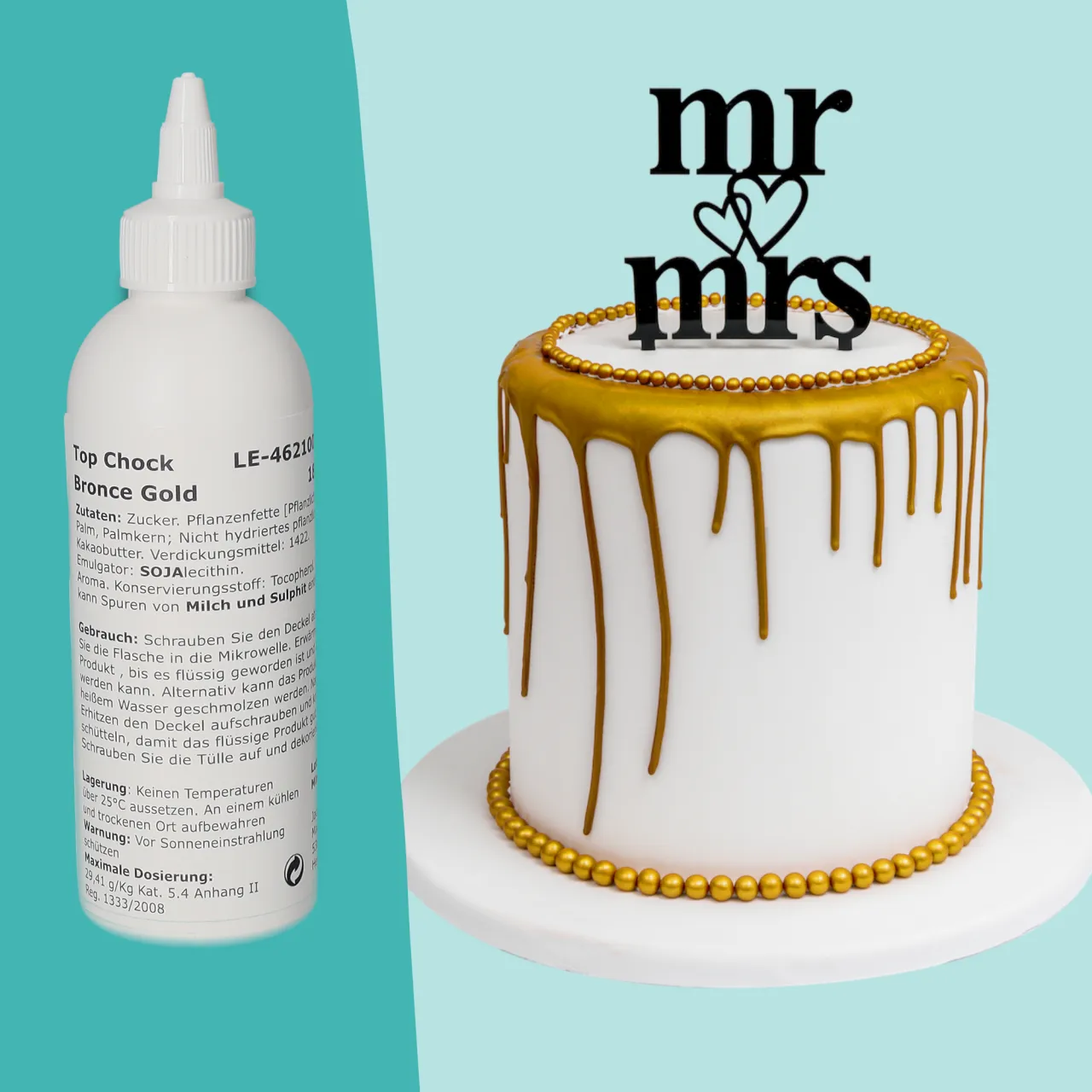 Top Choc Drip Cake Gold Titelbild